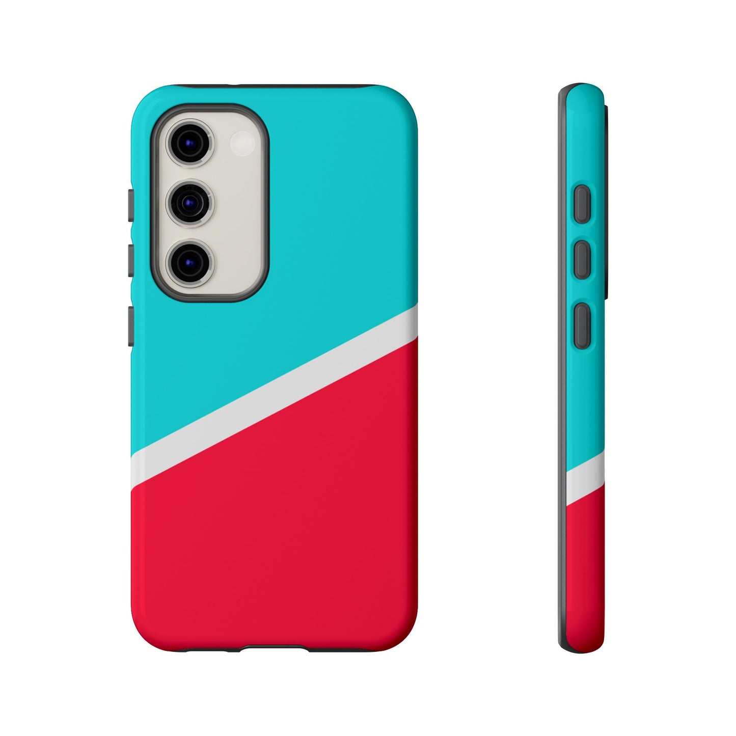 Aqua Pop Colorblock Tough Phone Case