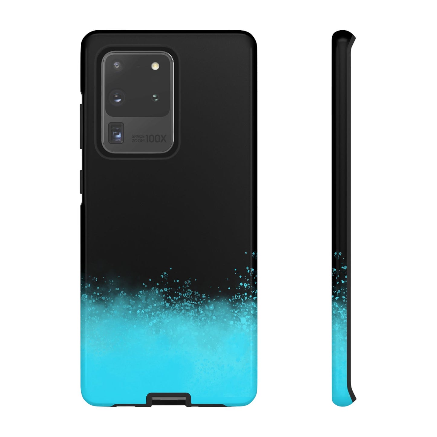 Black Aqua Splash Tough Phone Case