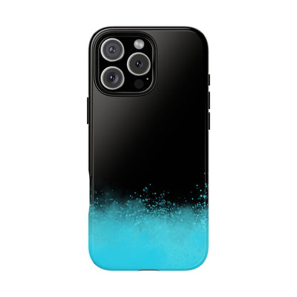 Black Aqua Splash Tough Phone Case