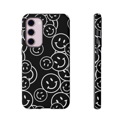 Happy Face Pattern Tough Phone Case