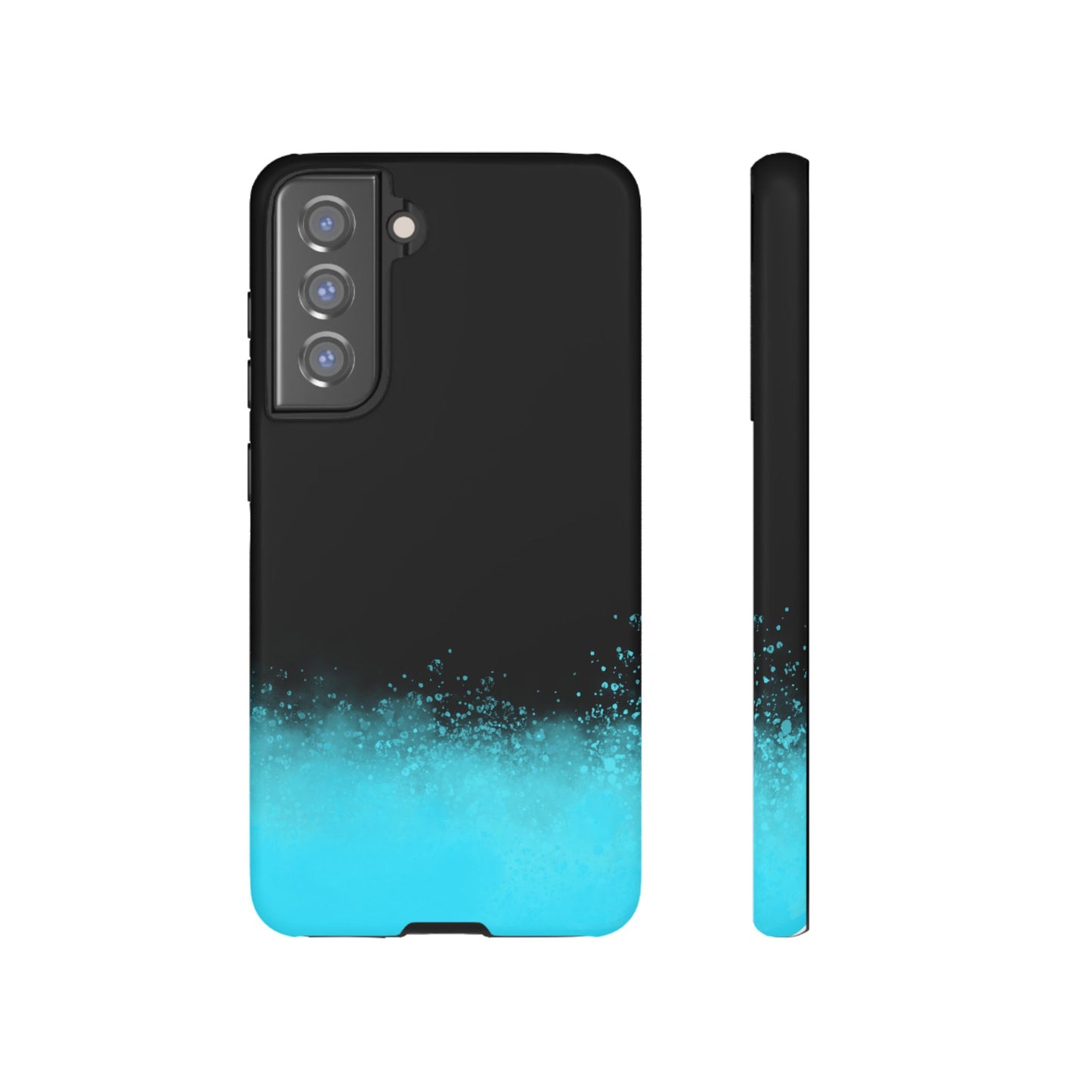 Black Aqua Splash Tough Phone Case