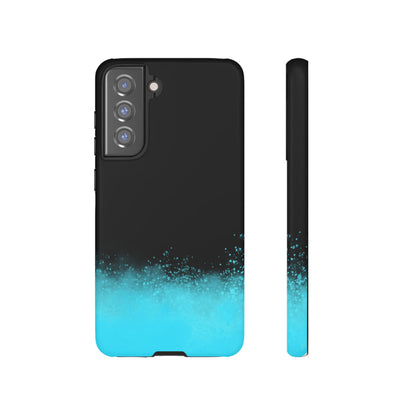 Black Aqua Splash Tough Phone Case
