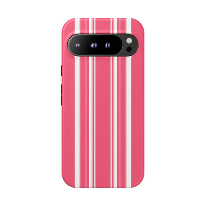 Pink Prep Stripe Tough Phone Case