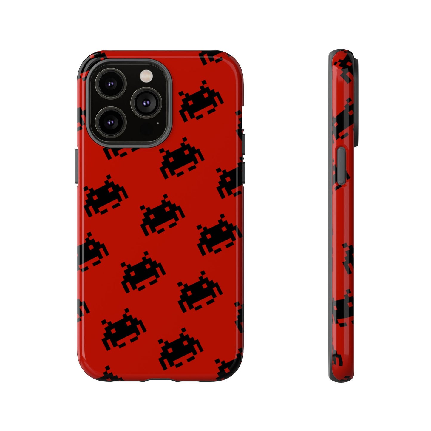 Red Pixel Alien Tough Phone Case