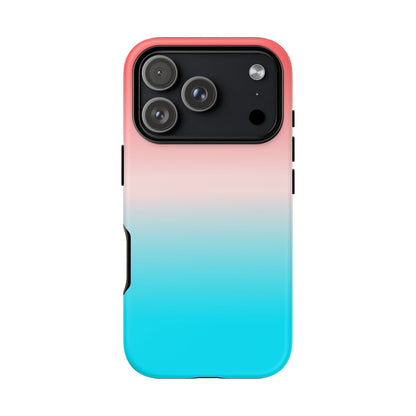 Pink Aqua Gradient Tough Phone Case