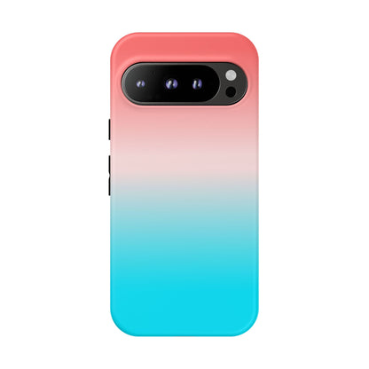 Pink Aqua Gradient Tough Phone Case
