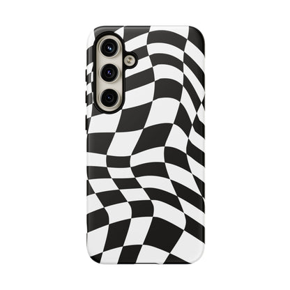 Warped Checker Tough Phone Case