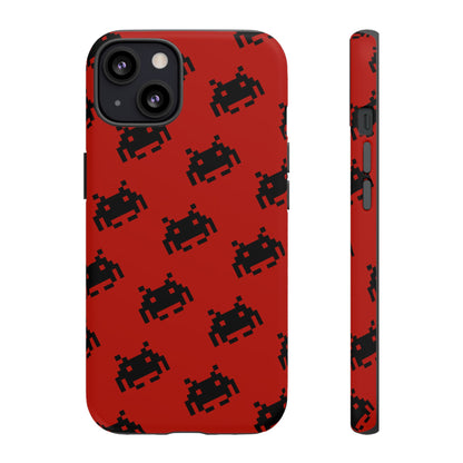 Red Pixel Alien Tough Phone Case