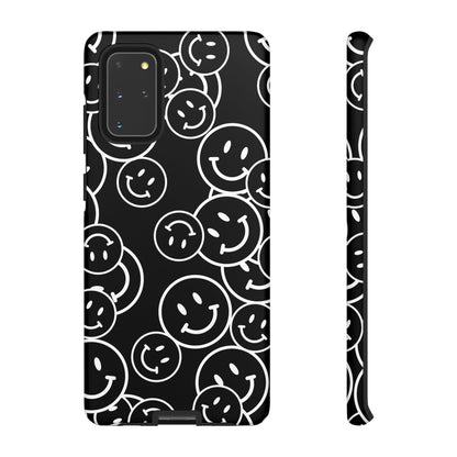 Happy Face Pattern Tough Phone Case