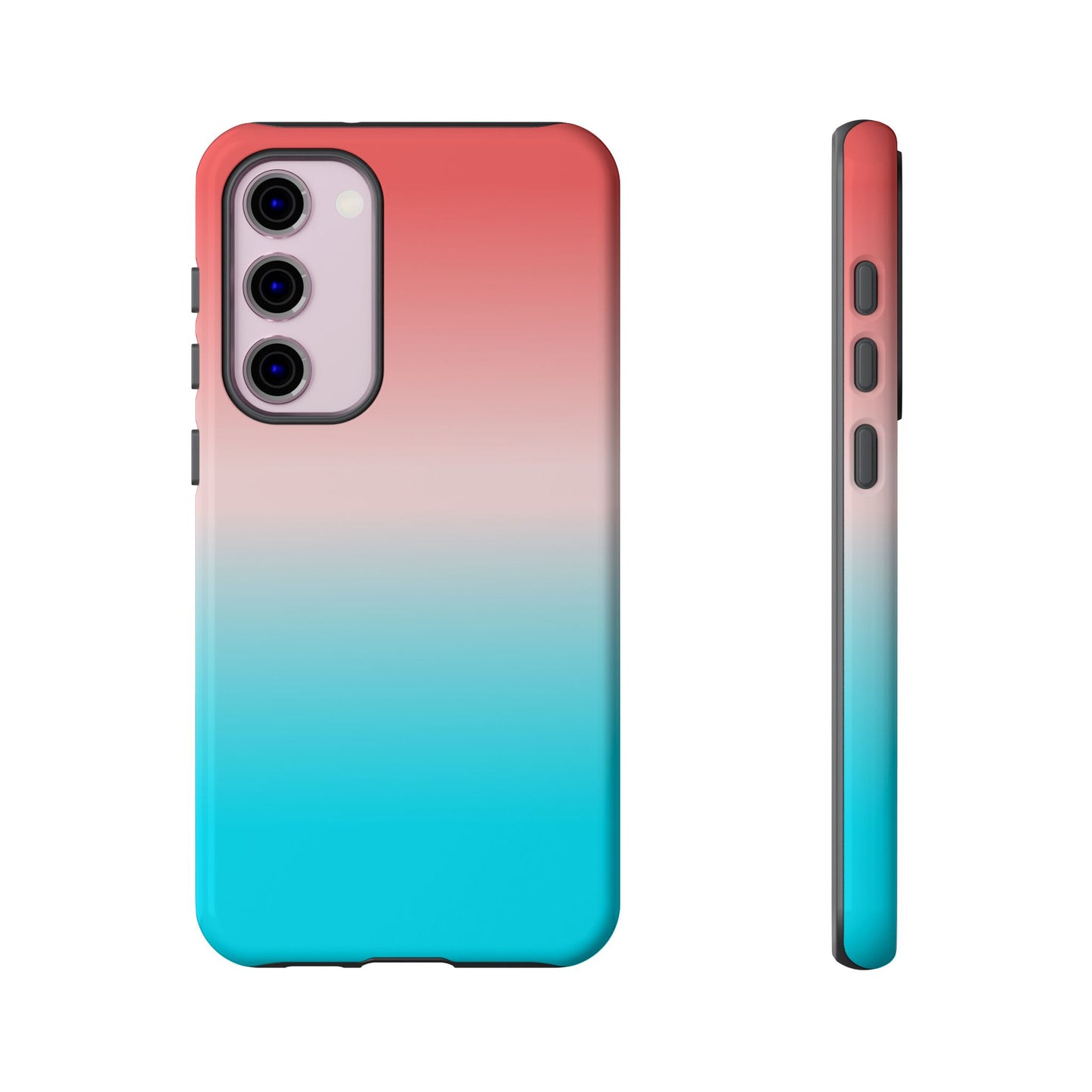 Pink Aqua Gradient Tough Phone Case