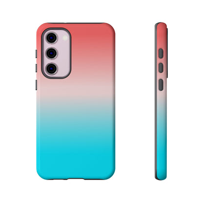 Pink Aqua Gradient Tough Phone Case