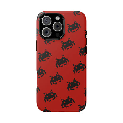 Red Pixel Alien Tough Phone Case