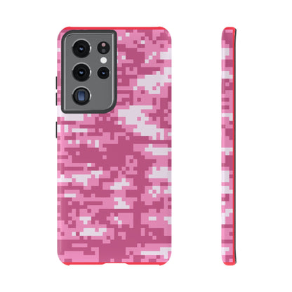 Pink pixel Camo Design Tough Phone Case
