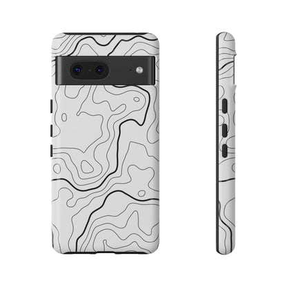 Minimal Topographic Tough Phone Case