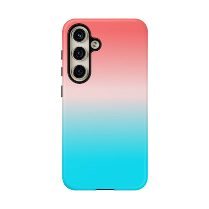 Pink Aqua Gradient Tough Phone Case
