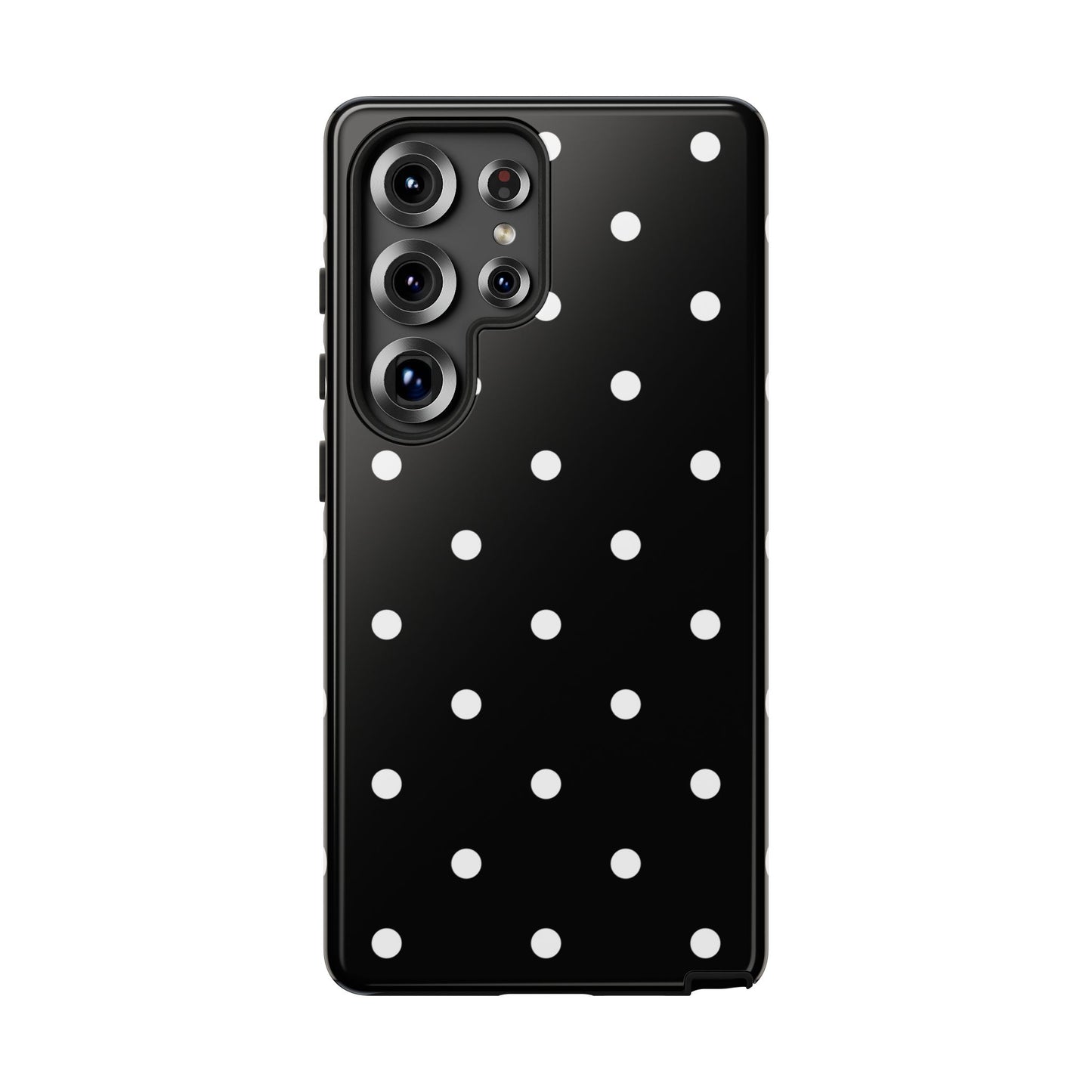 Black Polka Dot Tough Phone Case