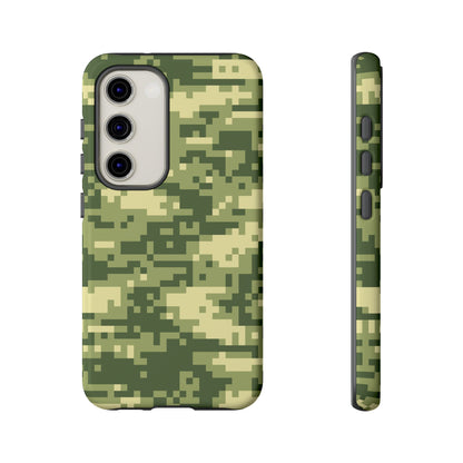 Olive Pixel Camo Tough Phone Case