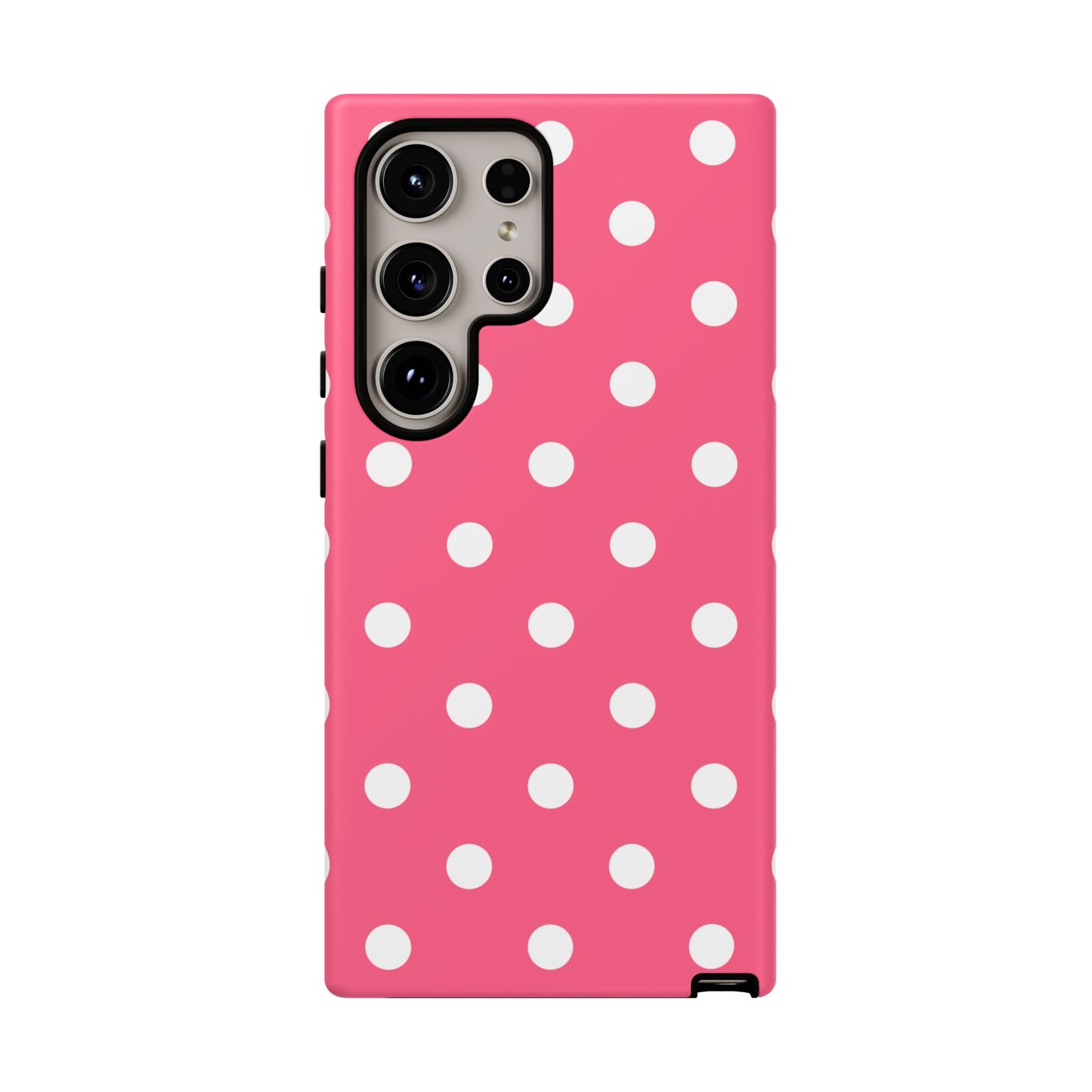 Bubblegum Pink Polka Dot Tough Phone Case