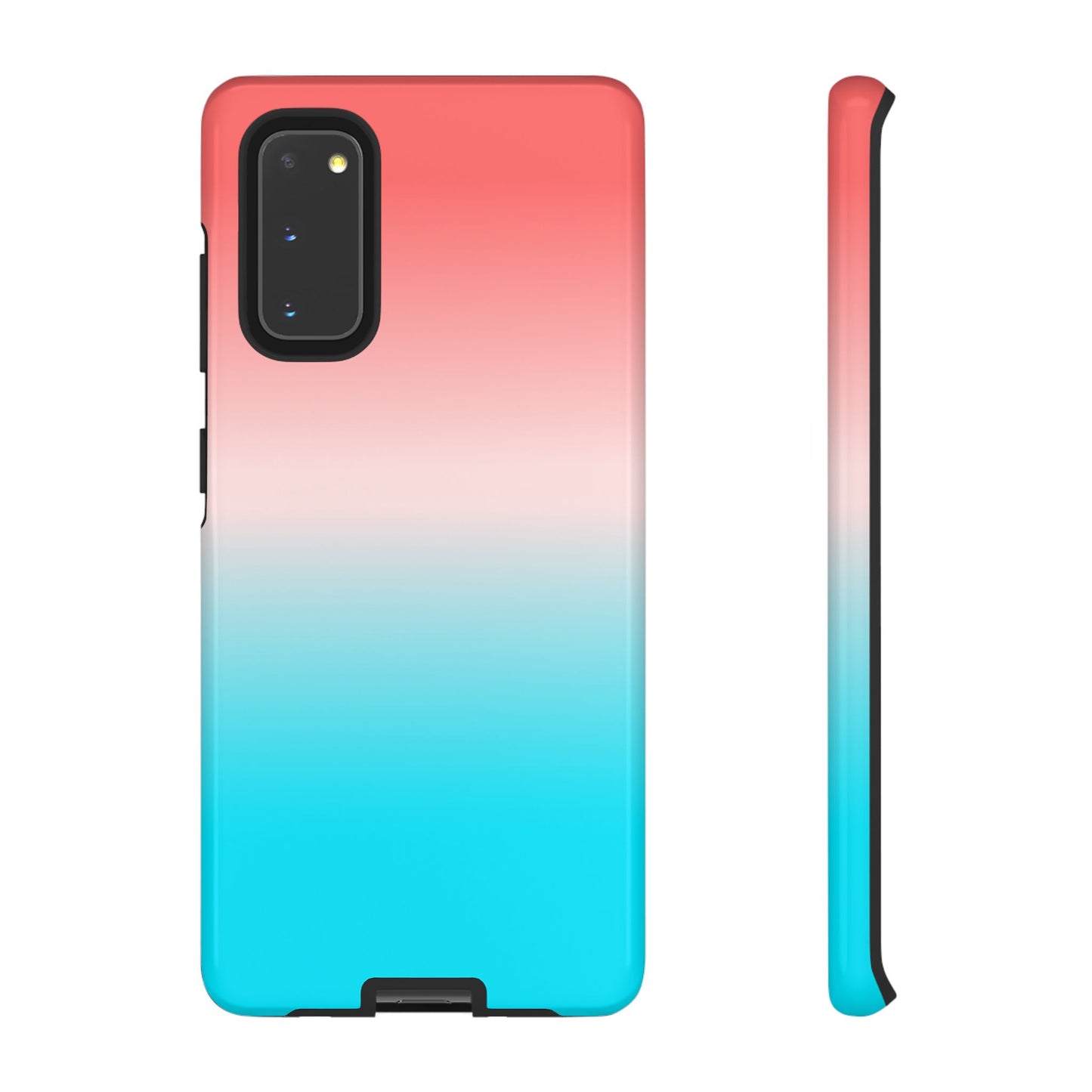 Pink Aqua Gradient Tough Phone Case