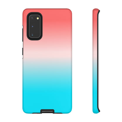 Pink Aqua Gradient Tough Phone Case