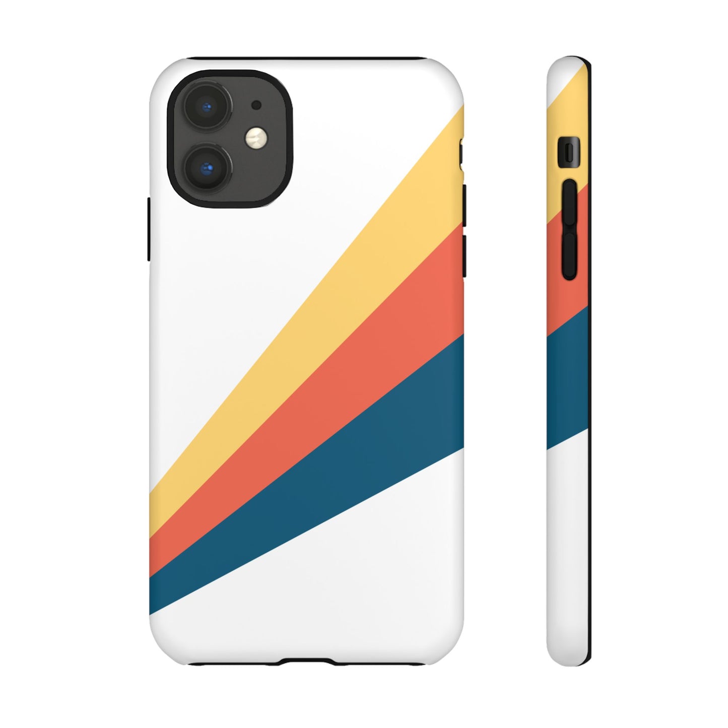 Diagonal Color Stripe Tough Phone Case