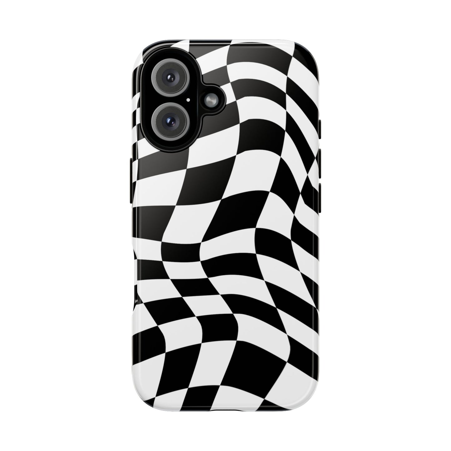 Warped Checker Tough Phone Case