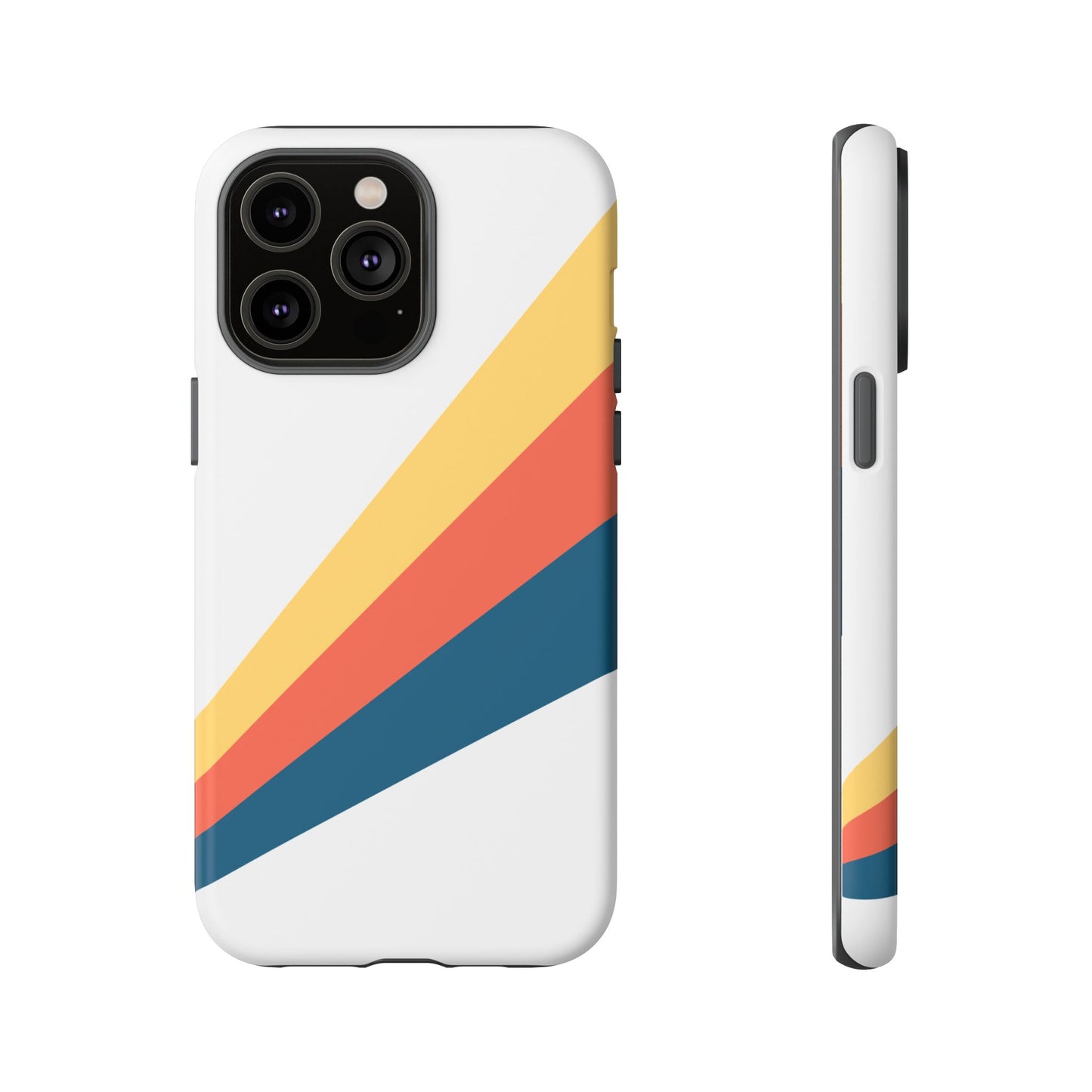 Diagonal Color Stripe Tough Phone Case