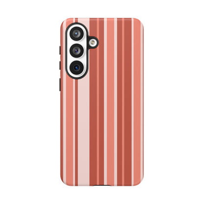 Terracotta Stripe Tough Phone Case