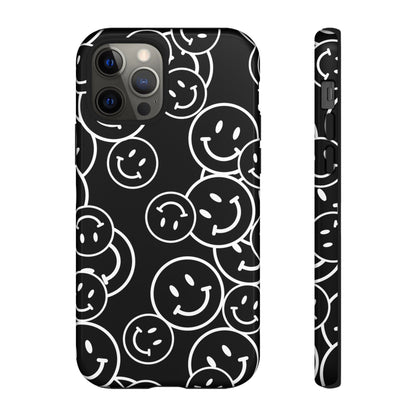 Happy Face Pattern Tough Phone Case