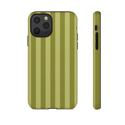 Olive Stripe Tough Phone Case