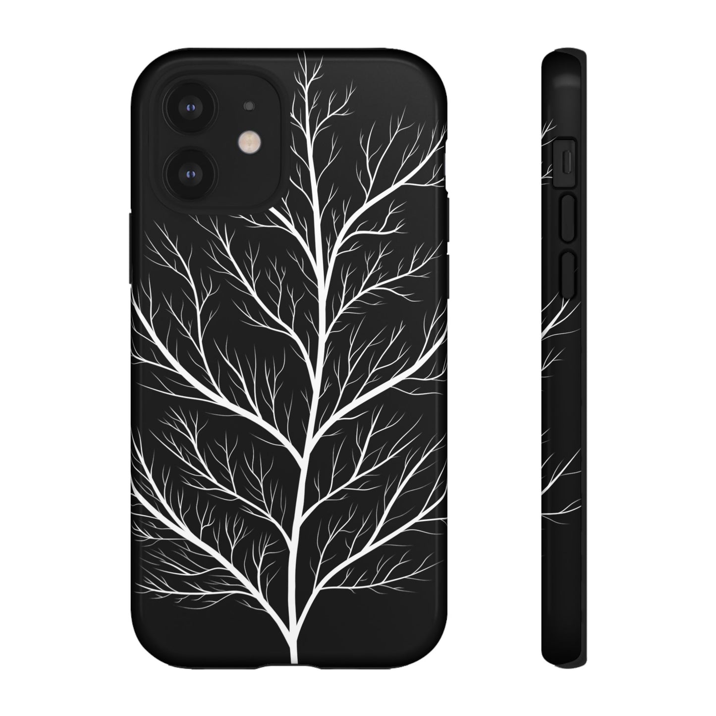 White Tree Silhouette Tough Phone Case