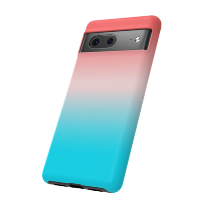 Pink Aqua Gradient Tough Phone Case
