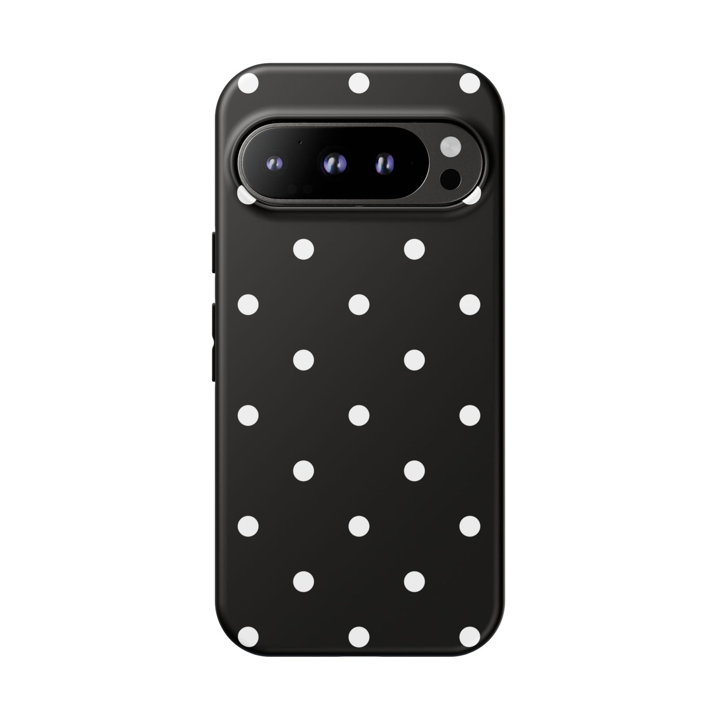 Black Polka Dot Tough Phone Case