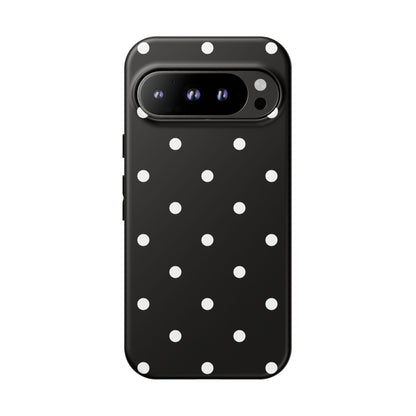 Black Polka Dot Tough Phone Case