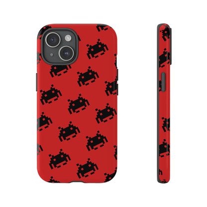 Red Pixel Alien Tough Phone Case
