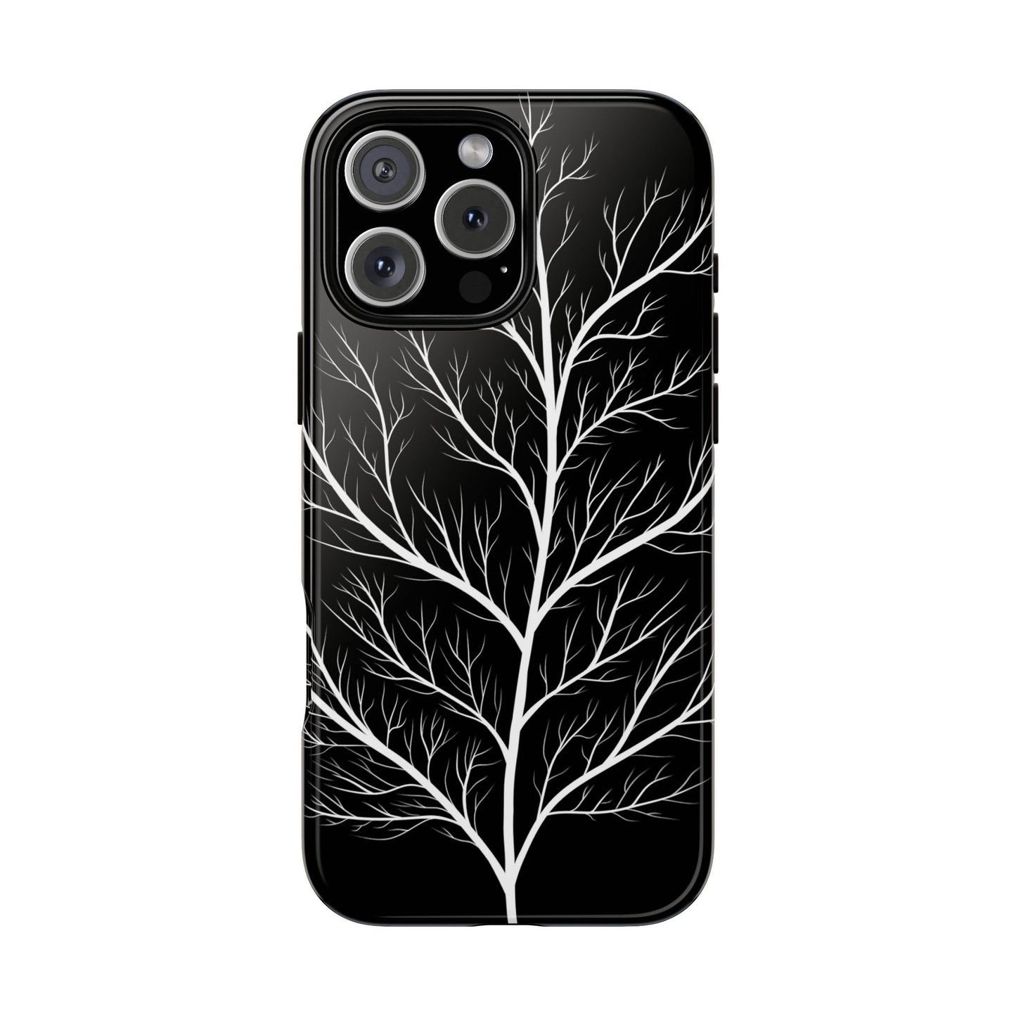 White Tree Silhouette Tough Phone Case