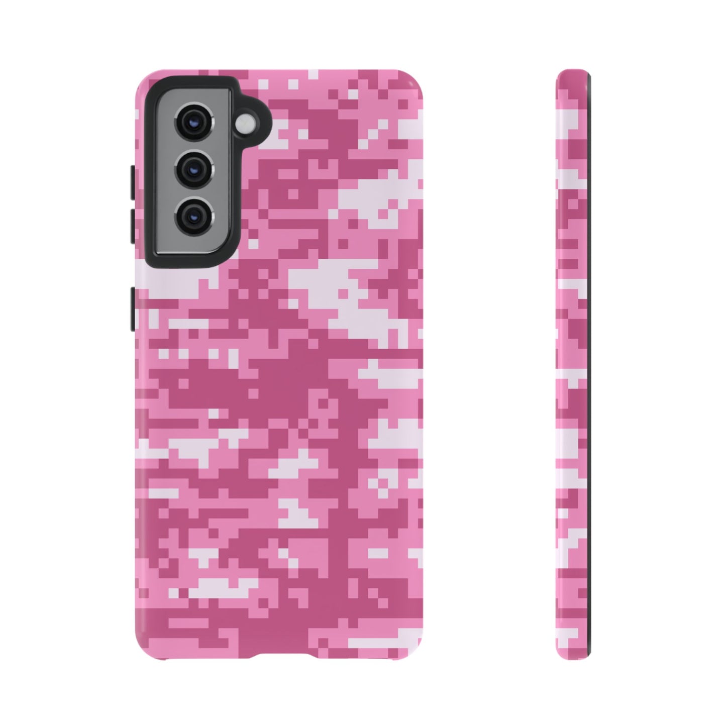 Pink pixel Camo Design Tough Phone Case