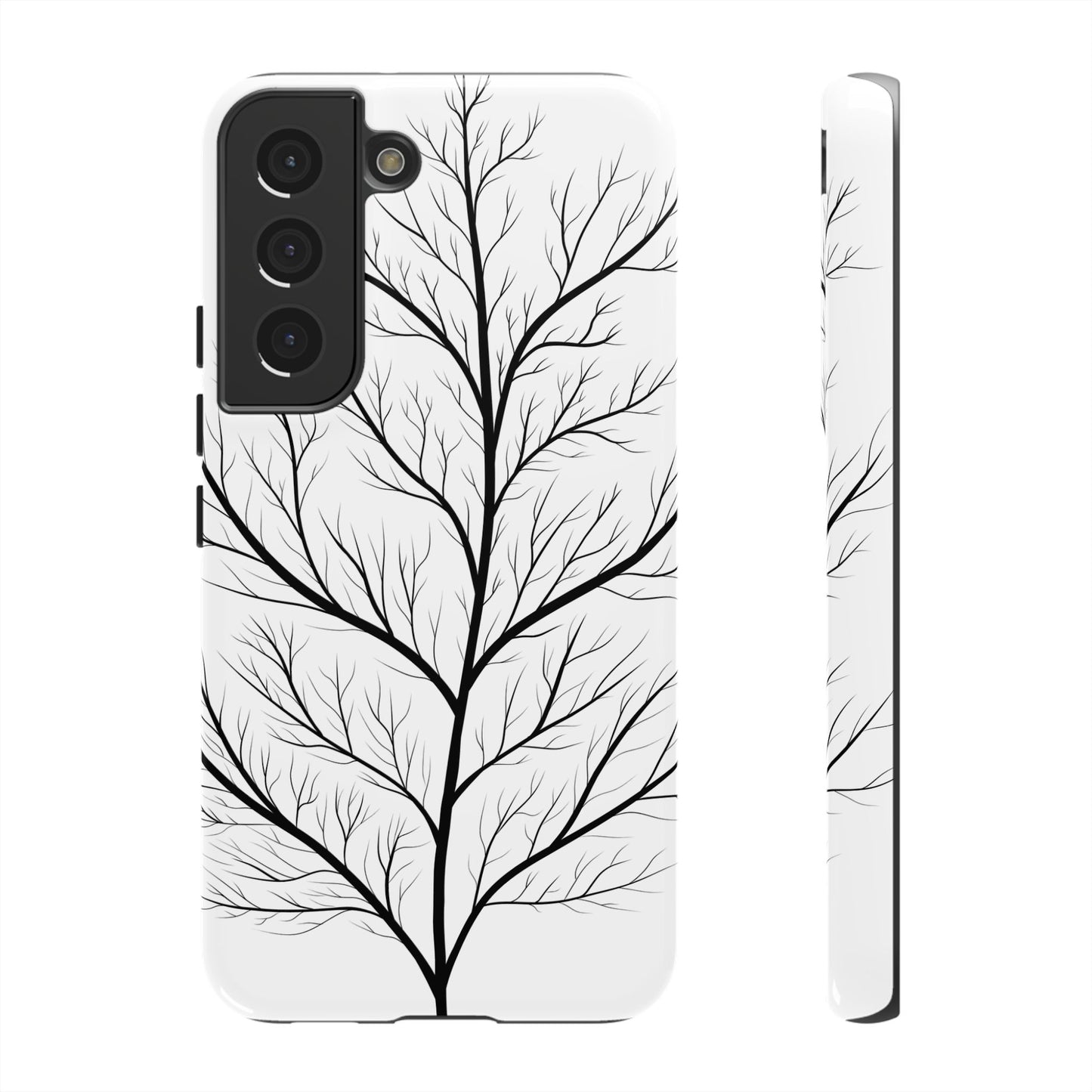 Black Branch Tree Tough Phone Case