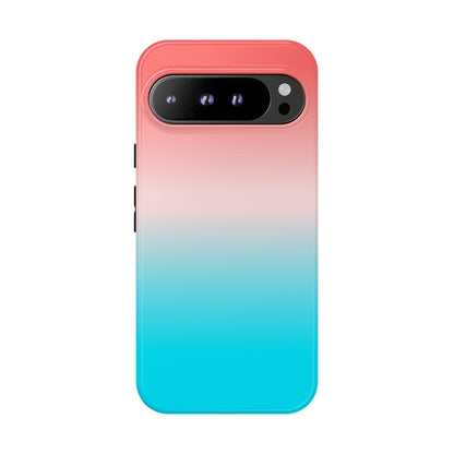 Pink Aqua Gradient Tough Phone Case