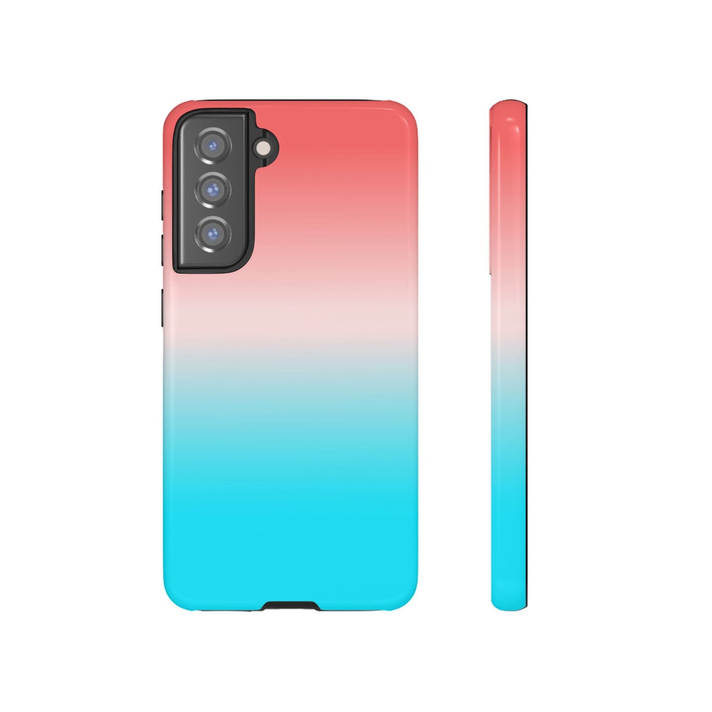 Pink Aqua Gradient Tough Phone Case