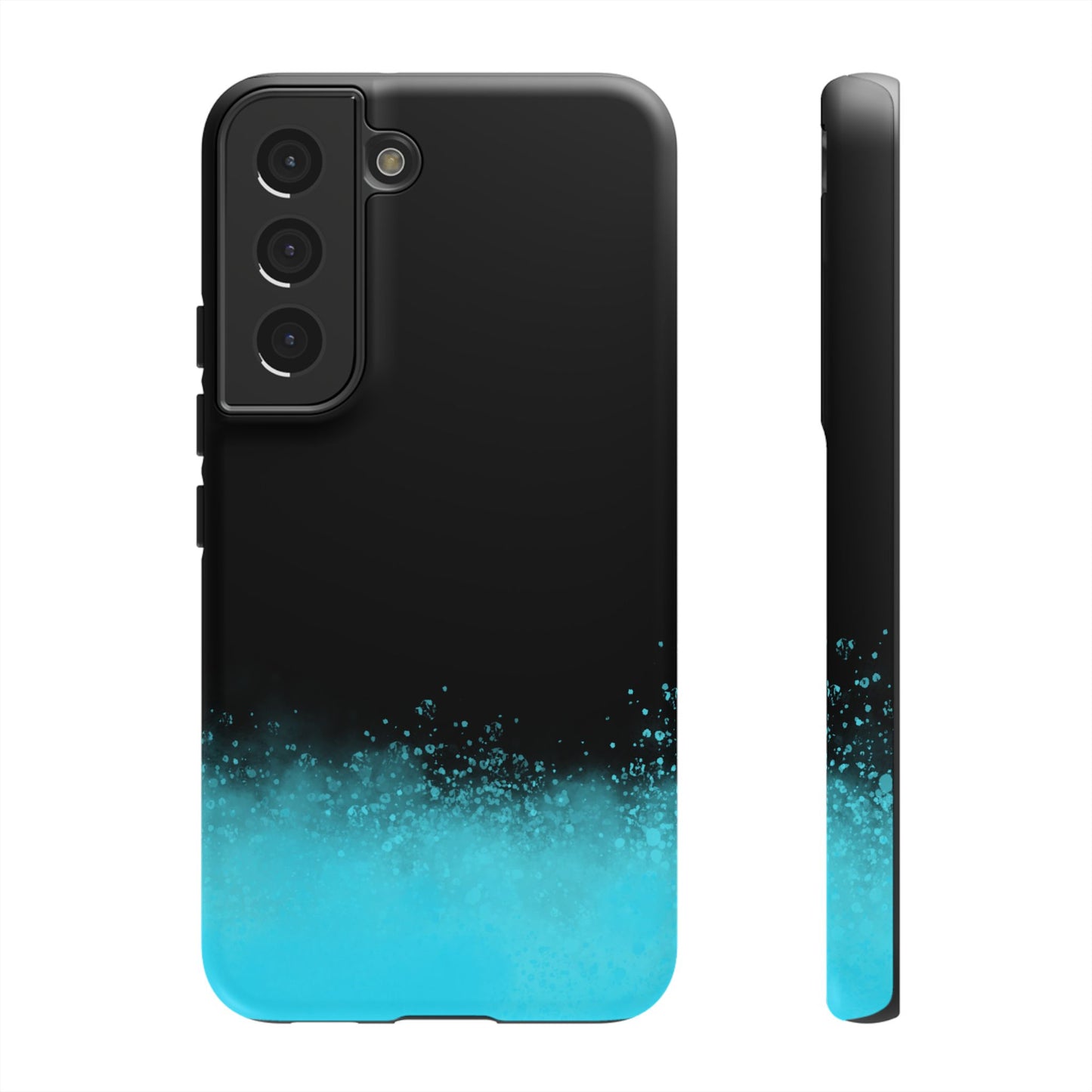 Black Aqua Splash Tough Phone Case