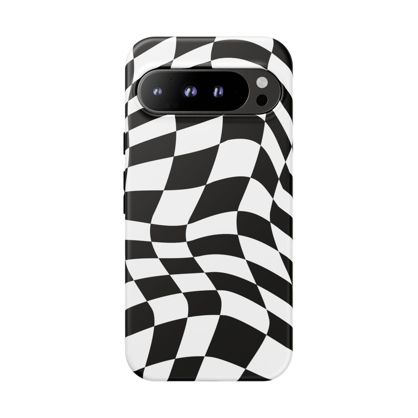 Warped Checker Tough Phone Case
