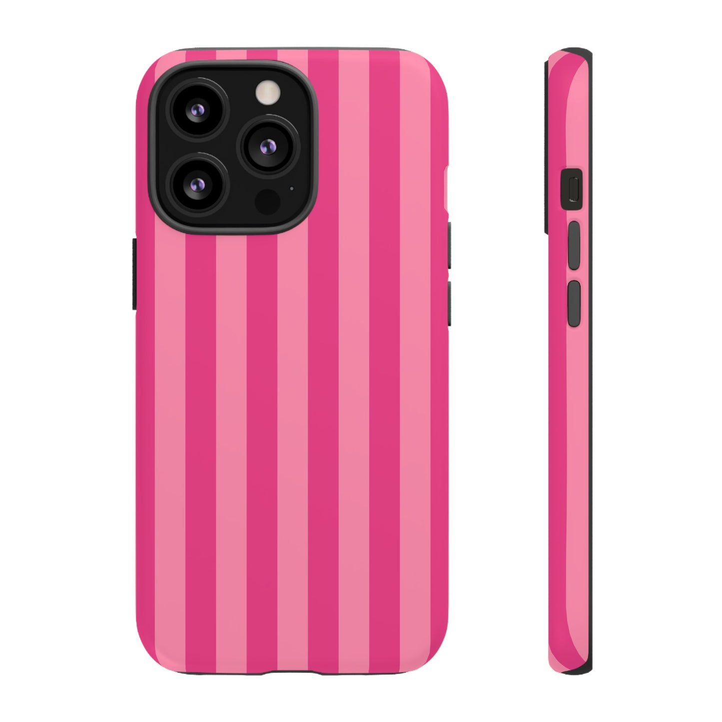 Pink Candy Stripe Tough Phone Case