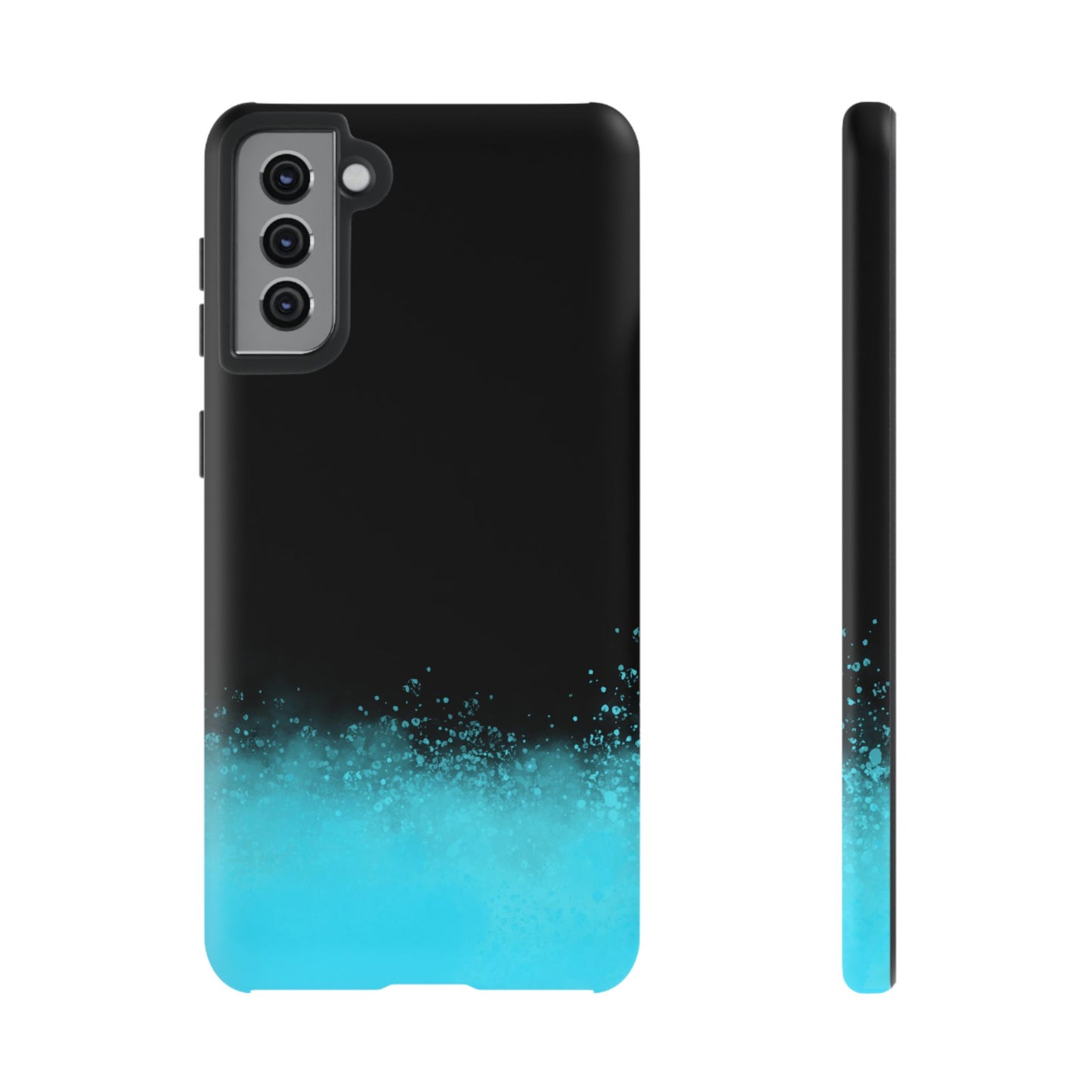 Black Aqua Splash Tough Phone Case
