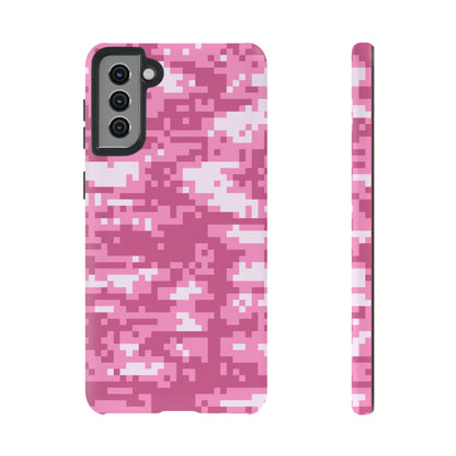 Pink pixel Camo Design Tough Phone Case
