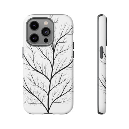 Black Branch Tree Tough Phone Case