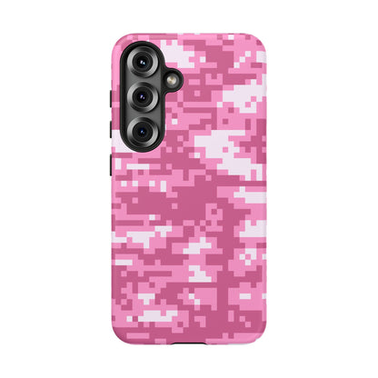 Pink pixel Camo Design Tough Phone Case