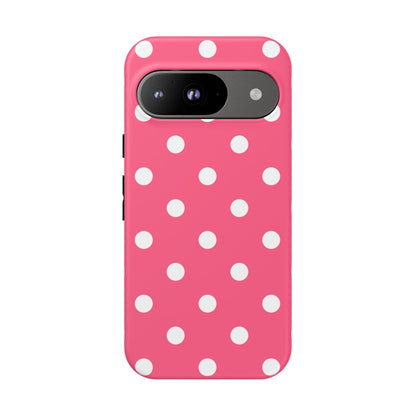 Bubblegum Pink Polka Dot Tough Phone Case