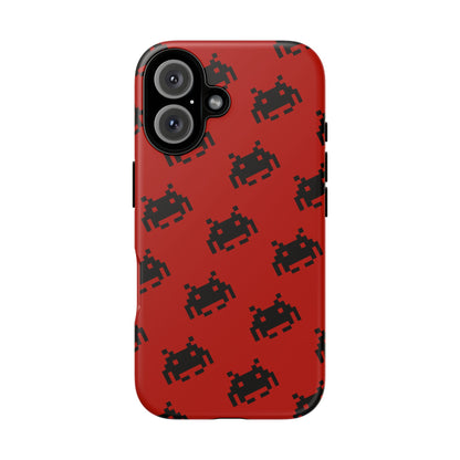 Red Pixel Alien Tough Phone Case