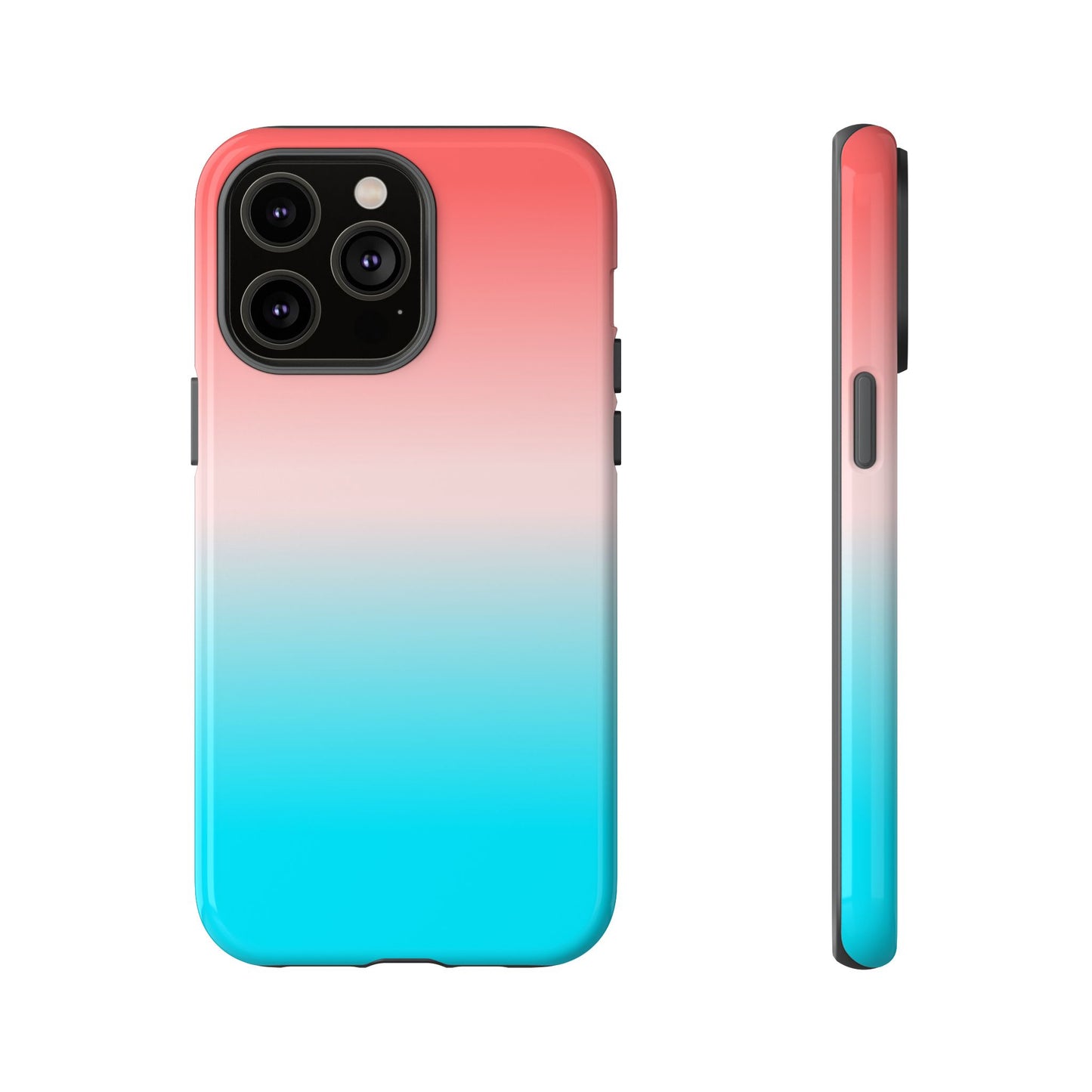 Pink Aqua Gradient Tough Phone Case